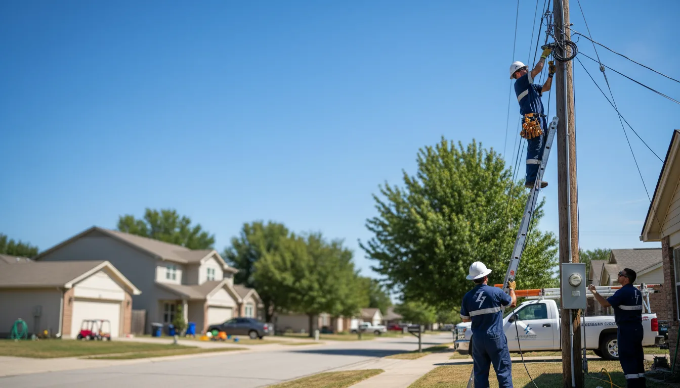 Residential electrician providing installation services in Scranton, KS